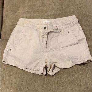 Dalia tan stripe shorts size 6